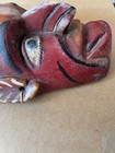 Vintage Mexican Folk Art Devil  Hand Carved Wood Dance Mask   rare   Antique