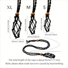 Extra Super Large Fish-netted Crystal Cage Holders Black Necklace   Adjustable