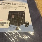Folding Grocery Basket Cart Liner Shopping Wheel Large Laundry 18  X 15  X 24 