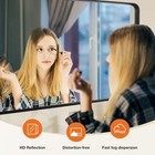 30x40  Home Bathroom Wall Mirror Metal Frame Rectangular Anti-rust Vanity Mirror