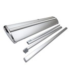 Delux Retractable Banner Stand 33   x 80   - 85x200- Silver  hardware Only 