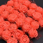 144pcs Mini Foam Artificial Roses Flower Small Rose Head Buds Home Wedding Decor