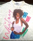Whitney Houston - Vintage Original  80s Tour Concert T-shirt   Xl   Rare