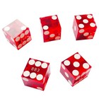 Yuanhe Set Of 5 Grade Aaa Precision 19mm Serialized Casino Craps Dice With Ra