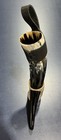 Hand Engraved Viking Drinking Horn Mug With Stand For Beer Ale