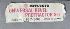Mitutoyo Universal Bevel Protractor Model 187-906 With Case