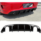 Rear Diffuser Bumper Lip Gloss Black Compatible With Dodge Charger Srt 2015-2023