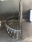 Antique Metal Garden Shelf Wall Hanging Basket Black Round  Planter