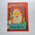 Vtg Santa Claus Christmas Activity Book Barr Department Store