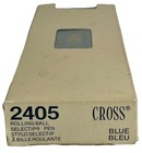 Vintage Cross Classic Pen 2405 Matte Blue Gold Trim Selectip Box Manual Ink