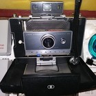 Polaroid Automatic 100 Land Camera- Works   Flash  Lenses  Filters  Custom Case