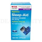 Cvs Health Nighttime Sleep Aid Diphenhydramine Hci 25 Mg 120ct Each Lot Of 2