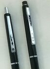 Vintage Paper Mate Double Heart Pen   Twist Pencil Set  black With Chrome  Works
