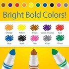 Crayola Markers - 10 Classic Colors In Each Pack  - Broad Line Tip  12 Pack 