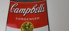 Vintage Campbells Soup Sign - Tomato Can Piggly Store Gas Pump Porcelain Sign