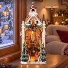 Rolife Caroling Cathedral Book Nook Kit 3d Puzzle Miniature Dollhouse Xmas Gift