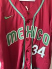 Men   s Nike World Baseball Classic 2023 Hern  ndez  34 Mexico Jersey Size Xl - Red