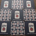 Miller Lite Beer Coasters Lot Of 10