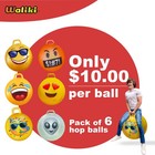 Giant Bouncy Hopper Ball Set Of 6 For Outdoor Games And Group Activities