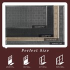 Front Door Mat Indoor Outdoor Entrance Dirt Trapping Outdoor 29 5  X 17  Grey