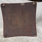 Antique 1800s Egyptian Revival Thebes Stool Curved Wood Seat Victorian Footstool