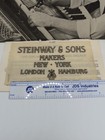Vintage Steinway Service Manual   Steinway   Sons Gold Makers Decal  49 99