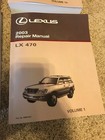 2003 Lexus Lx470 Factory Shop Dealer Service Manuals  4  Books