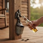 Rustic Cast Iron Iron Bigfoot Sasquatch Wall Bottle Opener With Mounting Screws