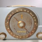 Vintage Zenith Am fm Tube Radio Model K725 Chassis 7k01 Working