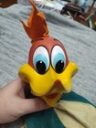 1962 Vintage Talking Woody Woodpecker Hand Puppet Pull-string Plush Mattel 