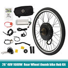 26  Rear Wheel 48v 1000w Electric Bicycle Ebike Conversion Kit Hub Motor Cycling