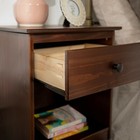 Walker Edison Traditional 1 Drawer Nightstand Side Table 18 Inch  Walnut Nb147
