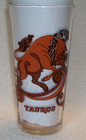 Vintage Arby   s Zodiac Glass Taurus Bull 6 1 4  Tall 3  Wide 1976 Drinking Glass