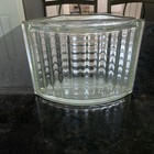 Vintage Glass Block Curved  8x5 Inch Architectural Window
