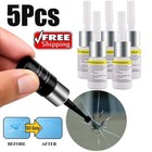 5 Pack Auto Glass Nano Repair Fluid Car Windshield Resin Crack Tool Kit Us Ship