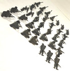 Vintage Marx Toy Plastic German Soldier Lot Of  34  1970 s Battleground Playset