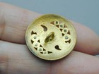 French Champleve Enamel Steel Cut Open Work Button Roses 1800 s