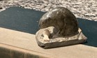 Vintage Inuit Eskimo Art Soapstone Hand Carved Bear W Seal Figurine From Nome Ak