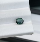 Rare   Vivid 1 205ct Madagascar Teal Sapphire Blue-green Loose Gemstone Oval Cut