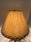 Rustic Oiled Kraft Laced Lamp Shade Cabin Lodge 14  New Light Farm House Decor