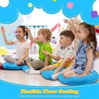  Pcs 16 Inch Round Floor Cushions For Kids And Toddlers  Flexible 8 Ice Blue