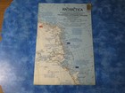 Vintage Antarctica Map National Geographic February 1963 