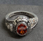 High School Class Ring 2025  925 Silver With Oval Birthstone   Custom Engraving