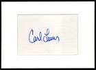 Carl Lewis Hand Signed Auto Autograph On Index Card   8x10 B w Photo Matted 