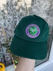 Wimbledon The Championships Hat Adult One Size Adjustable Strap Tennis Green Cap