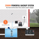 2500w Sump Pump Battery Backup System Inverter Lcd Emergency Power Outage