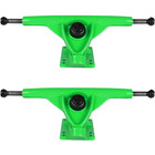 Longboard 181mm Reverse Kingpin Green Trucks 76mm Translucent Purple Wheels With