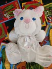 Vtf Fisher Price Puffalump White Bunny Rabbit Plush 1214 1215 1216 1994 Rattle