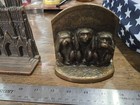 Up For Sale Is A Vintage Lot Of 2 Unmatched Cast Metal Bookends 