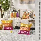  Hello Sunshine Floral Sweet Summer Time Throw Pillow 18  X 18   pack Of 4 